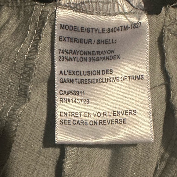 NWT Tribal Maternity Cropped Pants heathear gray size 10 - Picture 4 of 11